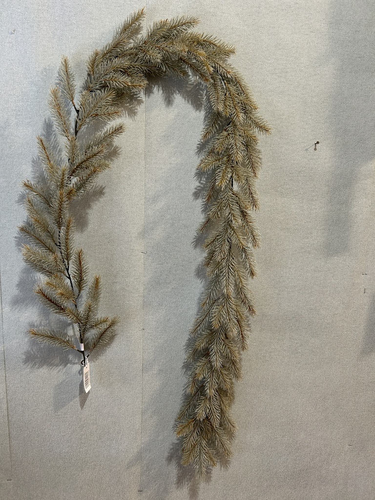 Blaufichtengirlande grau 185 cm