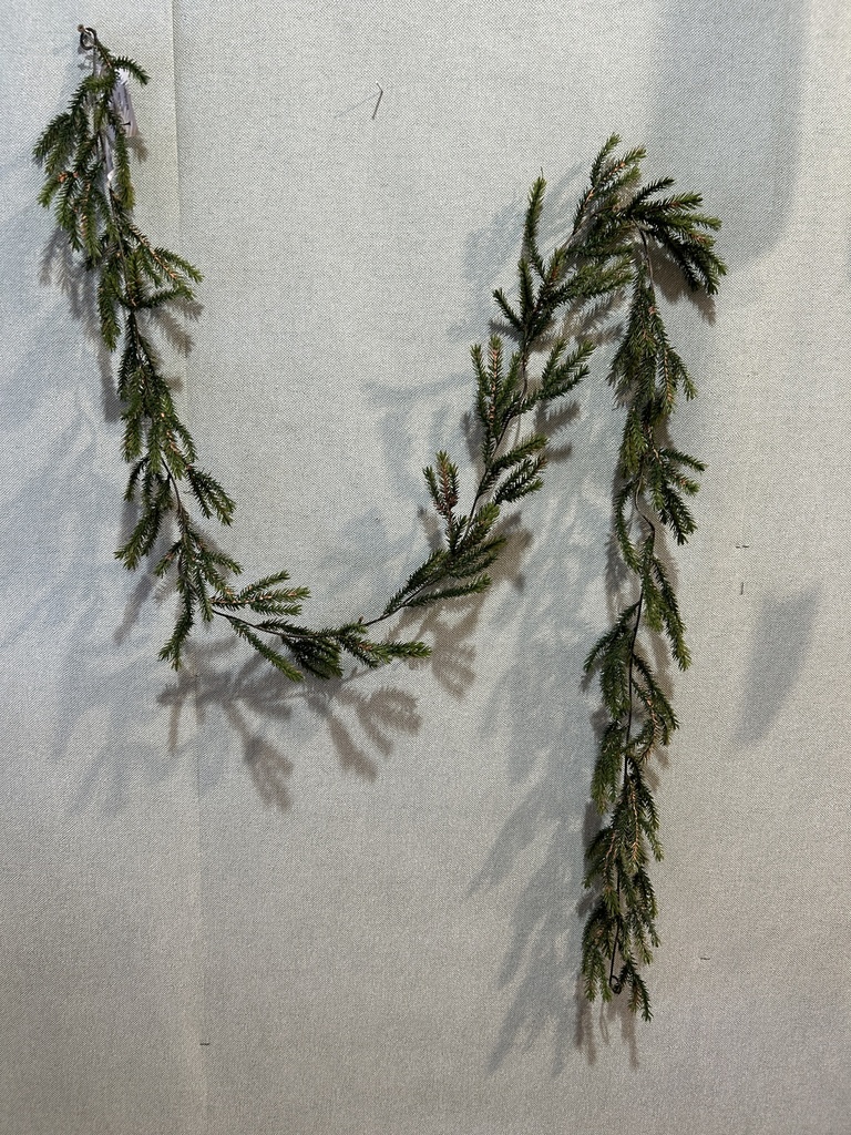 Minifichtengirlande grün