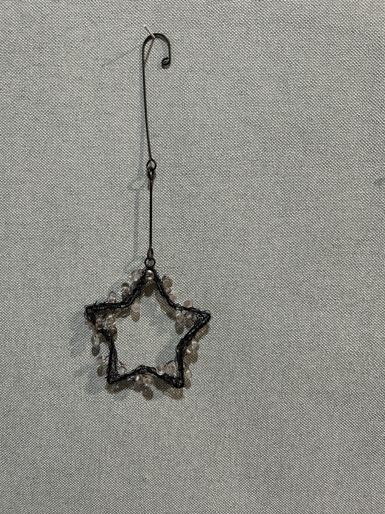 Sternhänger Draht schwarz