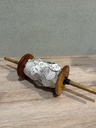 Papiergirlande Spule silber