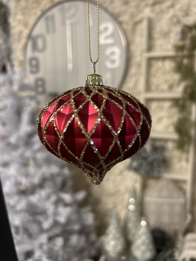 Weihnachtskugel Tropfen klassisch klein