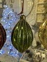 Weihnachtskugel Tropfen Glas Antik