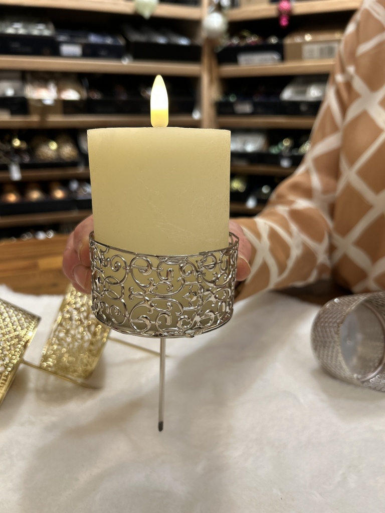 Kerzenhalter Adventkranz "Rauten"