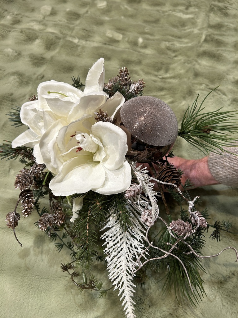 Weihnachtsstrauß Amaryllis weiß