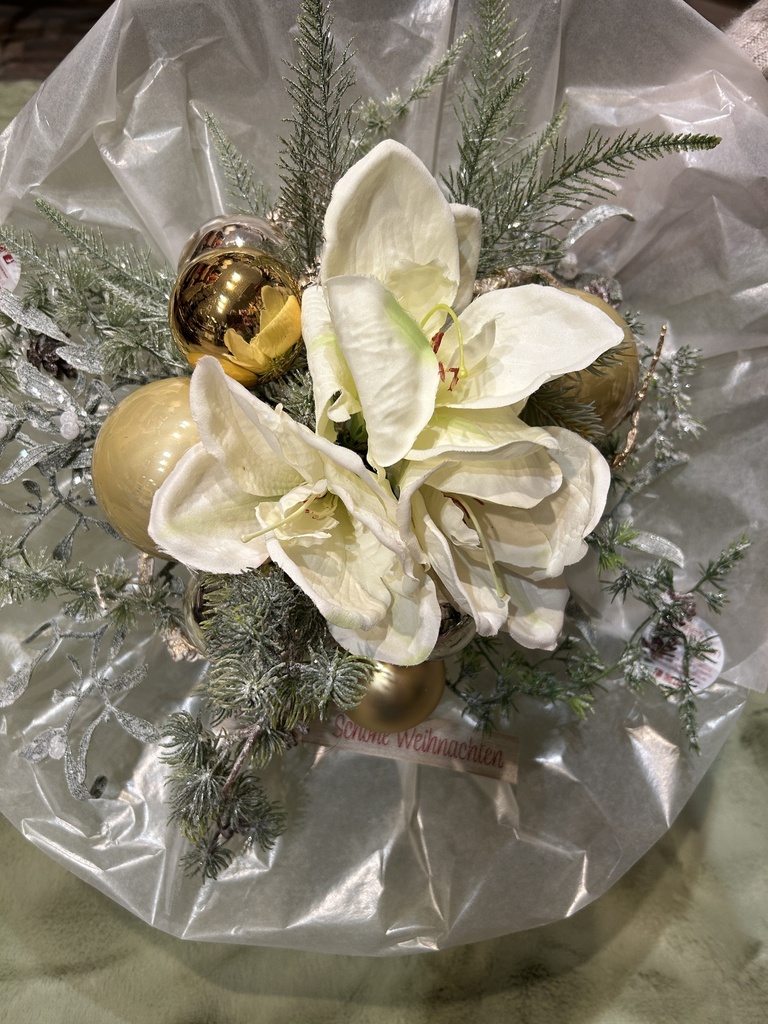 Weihnachtsstrauß L Amaryllis