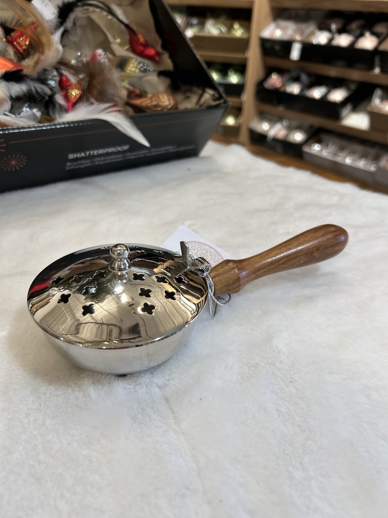 Weihrauchpfanne mit Holzgriff