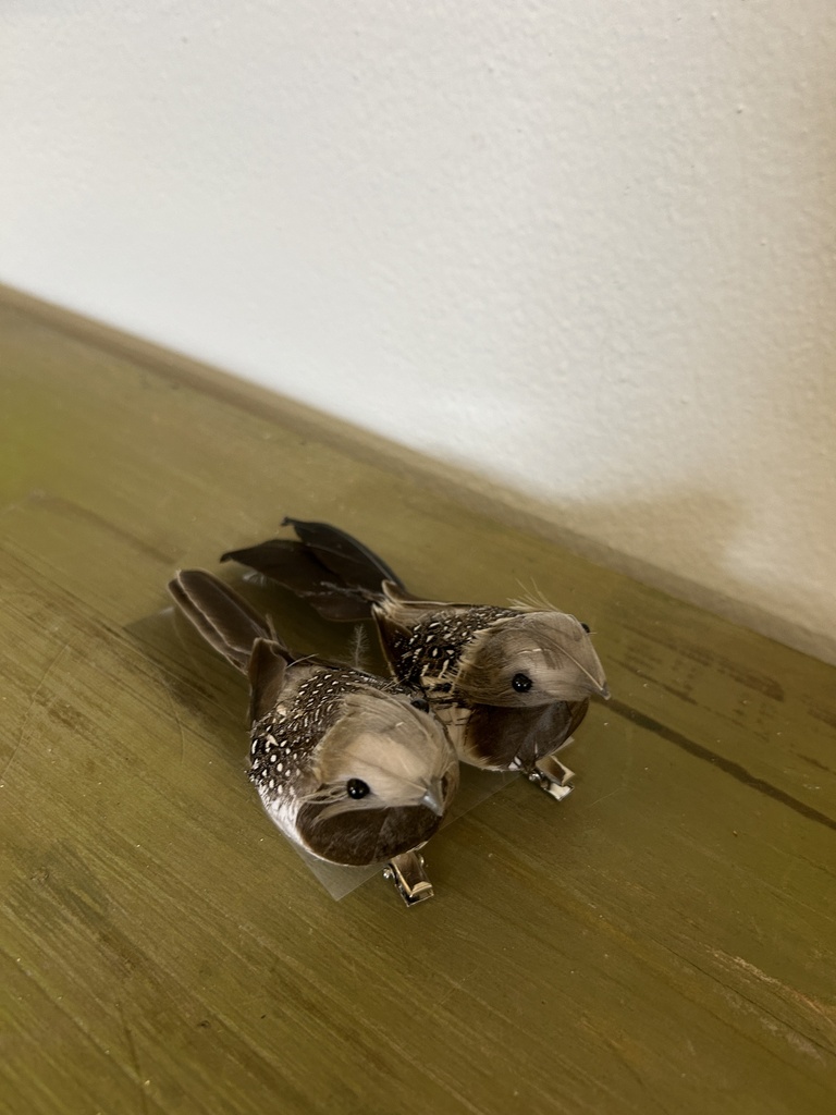 Dekovogel 2er Set auf Clip