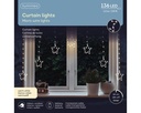 LED Fenstervorhang mit Sternen