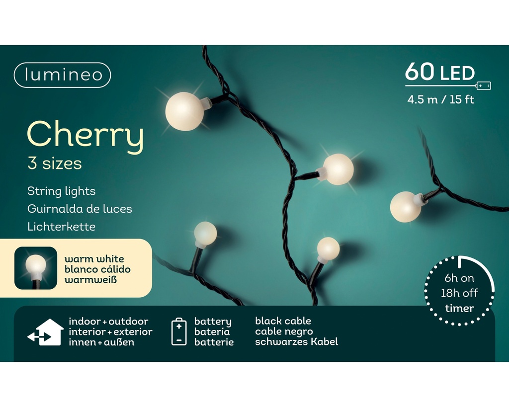 Lichterkette Cherry 60 LED