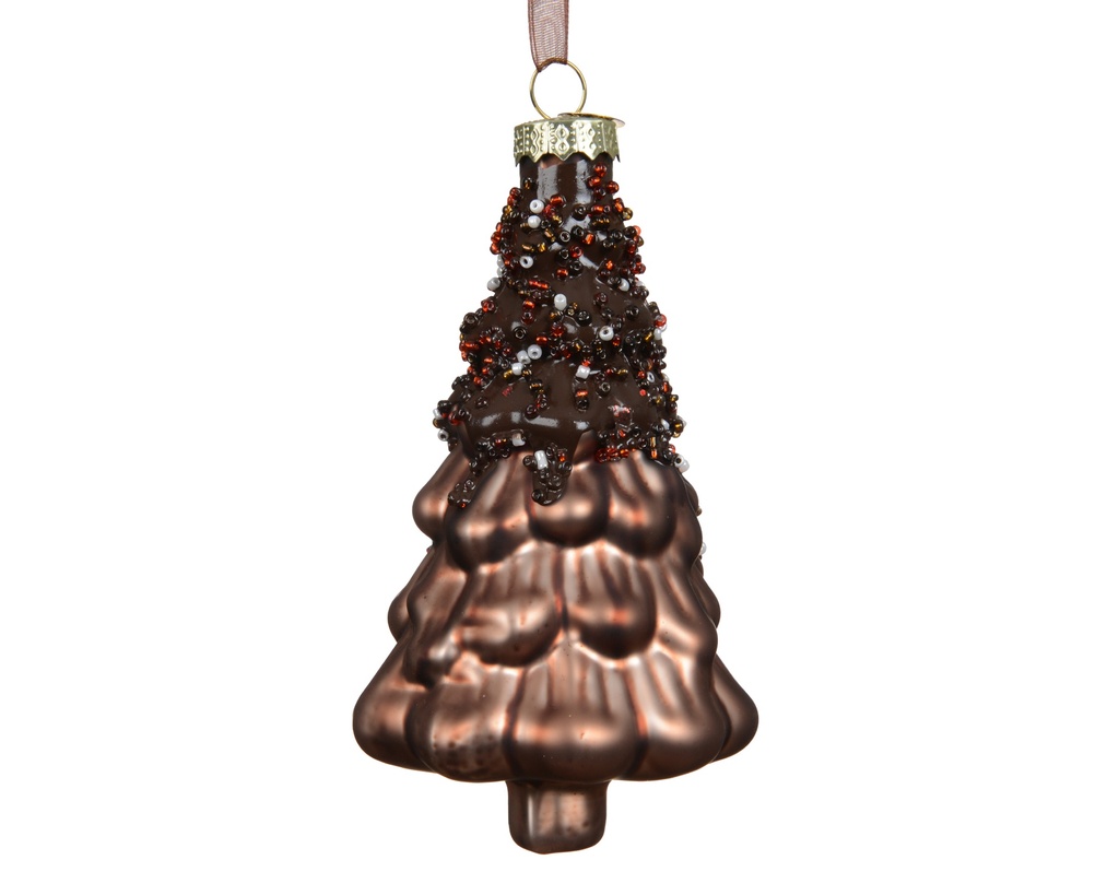 Weihnachtsbaum zum Hängen braun