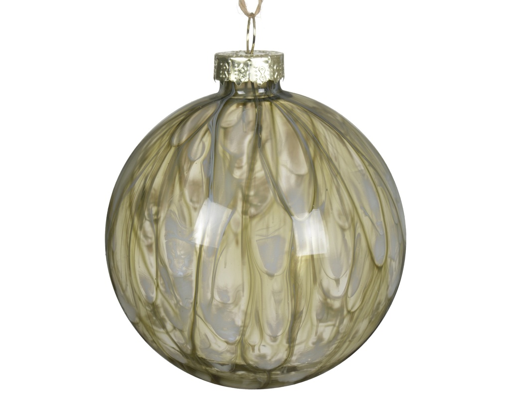 Weihnachtskugel Rosmarin-Grün