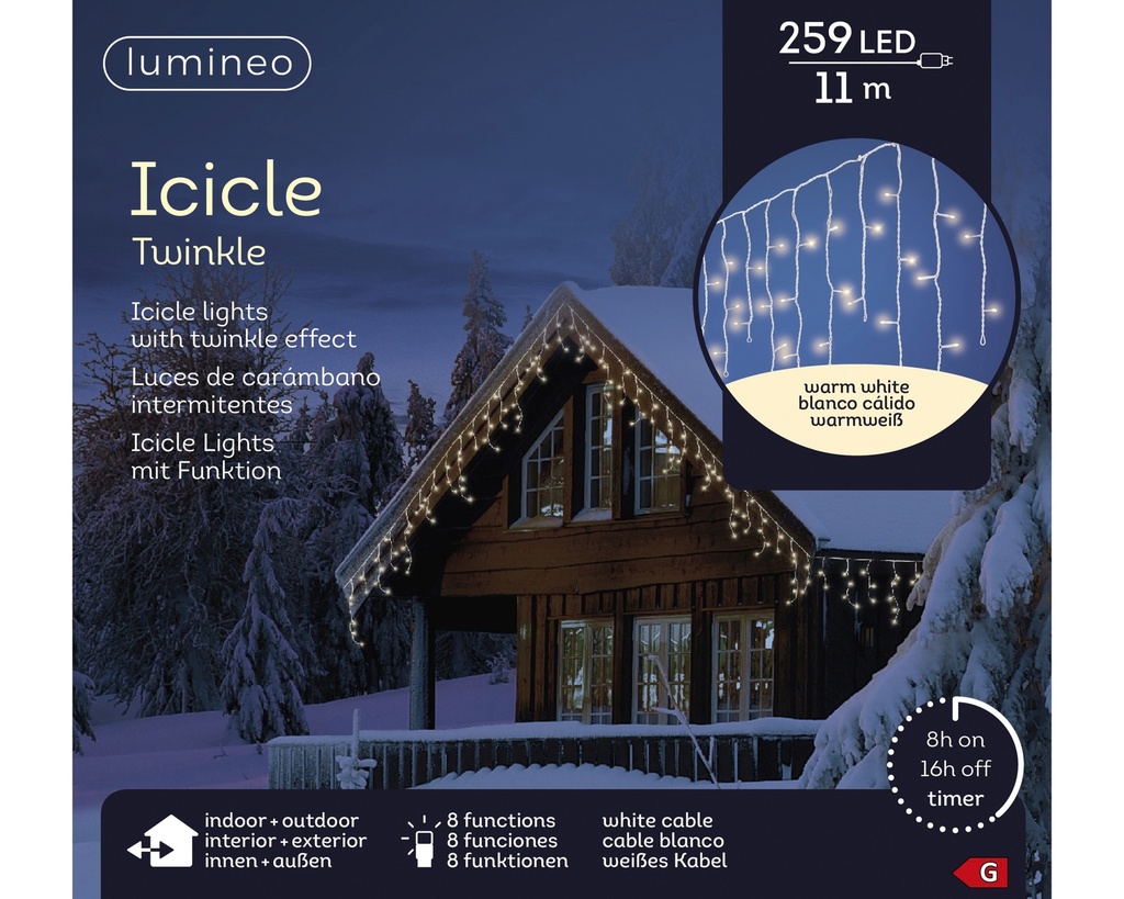 LED-Lichterkette Lumineo Lichtervorhang