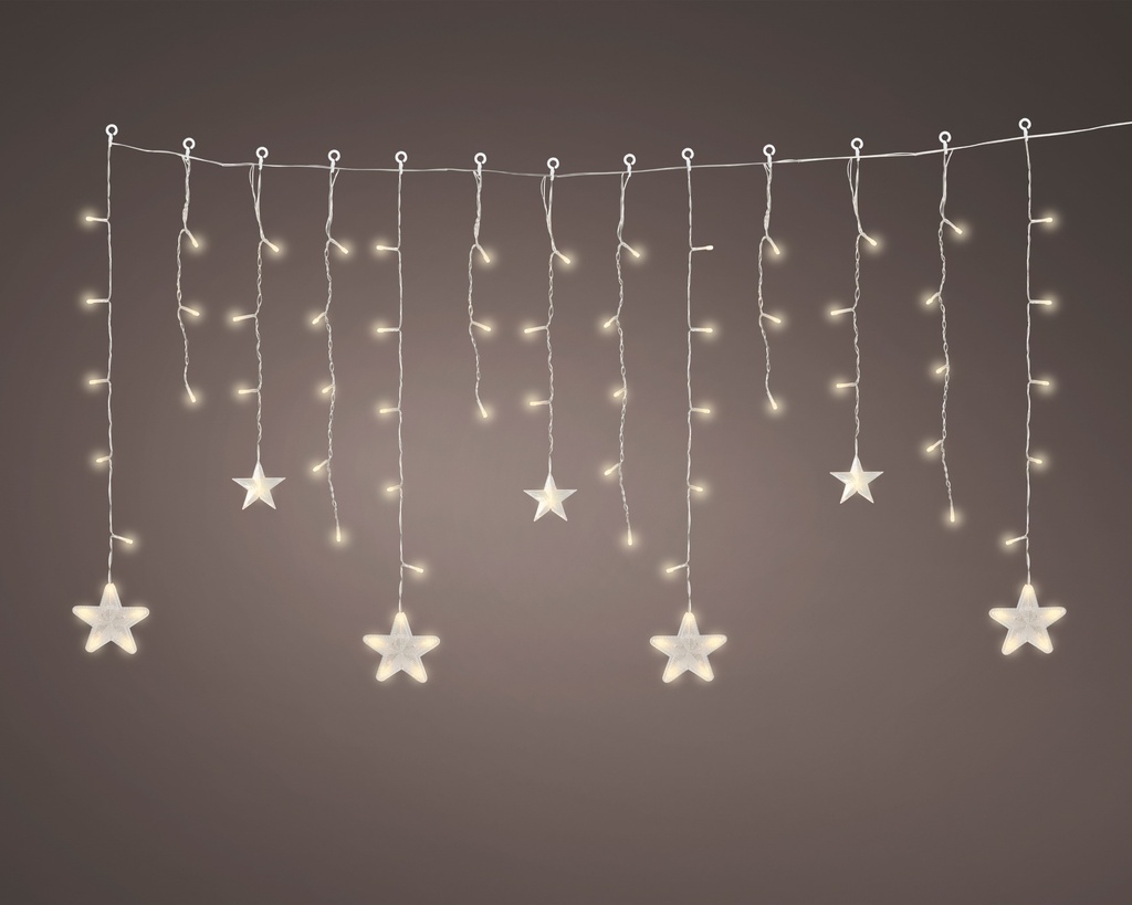 LED Lichtvorhang mit Sternen und Funktion
