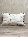 Kissen schwarz-weiß mit Füllung, 50x30cm