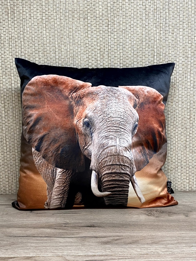 Kissen mit Füllung "Elefant" 45x45cm