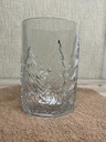Windlicht Tannenbaummotiv transparent 22cm