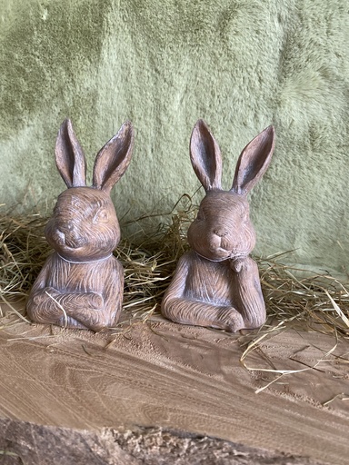 Hasenbüste Holzoptik