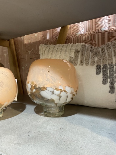 [P0000106] Windlicht/Vase zartes rosa 15cm