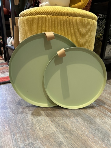 Metallteller/Tablett mintgrün