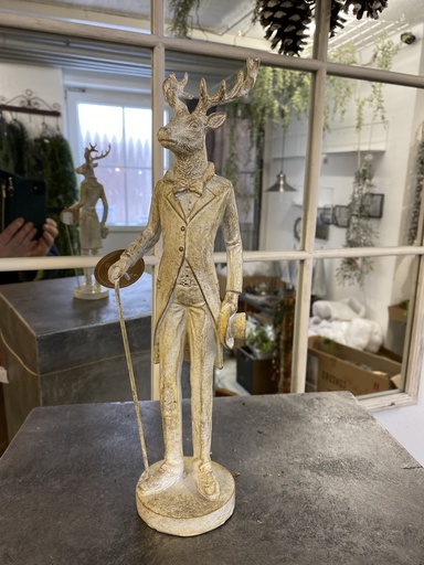 [P0001595] Hirschfigur "Mann im Anzug" groß