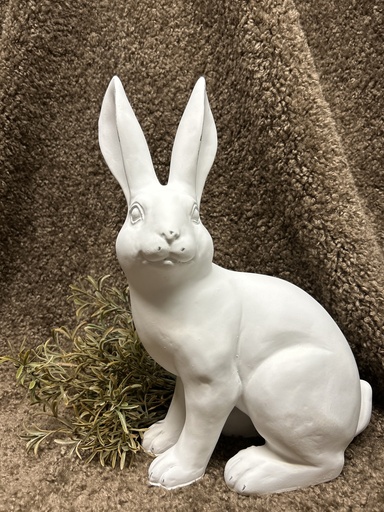 [P0001614] Hase hoppelnd weiß
