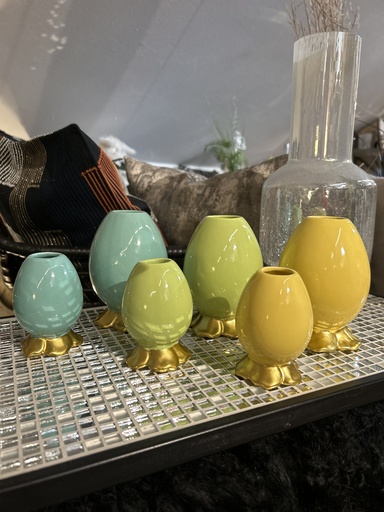Vase für 1 Blüte bunt