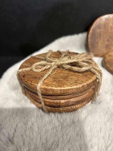 [P0001932] Untersetzer Holz, Set