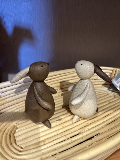 Hase Holzoptik (stehend)