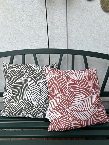 Outdoorkissen Blätterdesign 45x45 cm