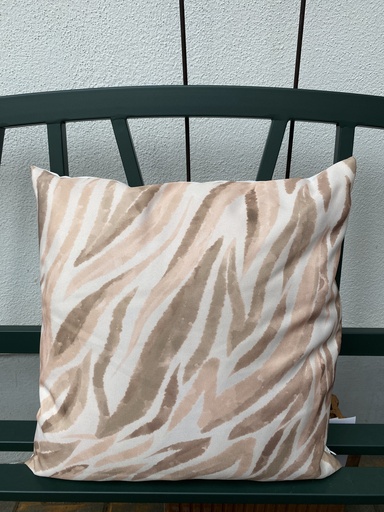 [P0002265] Outdoorkissen apricot-braun gemustert 45x45 cm