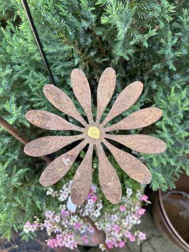 Gartenstecker Margerite "Daisy" mit Goldpunkt