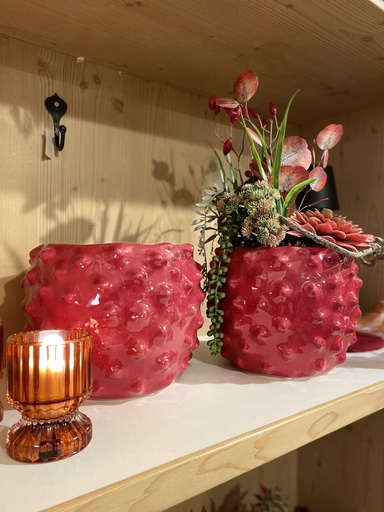 [P0000147] Übertopf Keramik Bordeaux