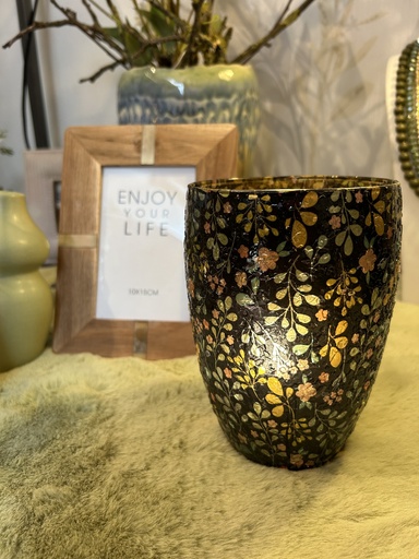 Teelichthalter Blütendekor