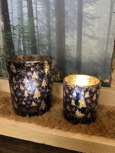 Glas Xmas Dekor Teelichthalter