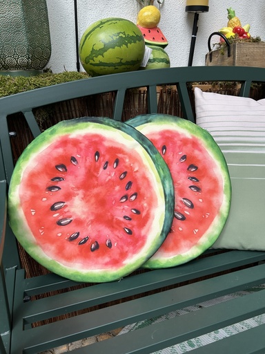 [P0002442] Stuhlkissen "Wassermelone" outdoor