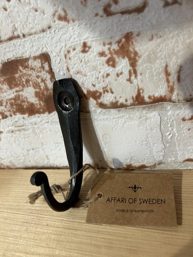 [P0002469] Wand-Haken einfach, schwarz