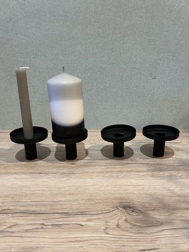 [P0002605] Kerzenhalter Cups schwarz