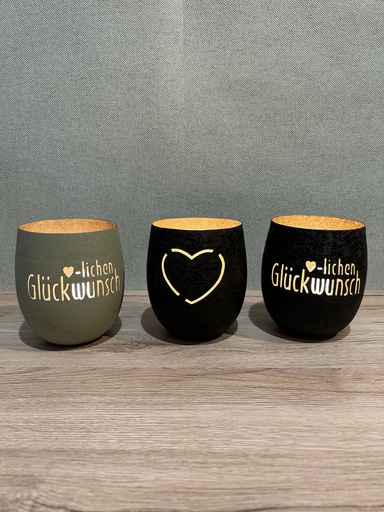 Windlicht Herzlichen Glückwunsch