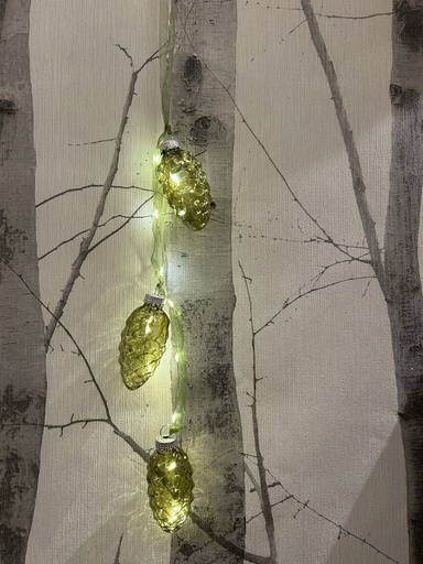 [P0003056] LED-Weihnachtszapfen grün