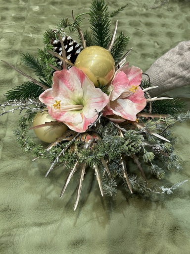 [P0003077] Weihnachtsstrauß Amaryllis rose