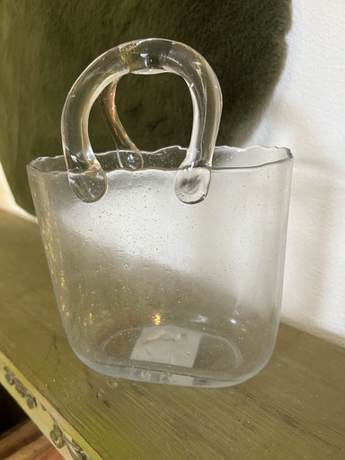 [P0003129] Glasvase Taschenform