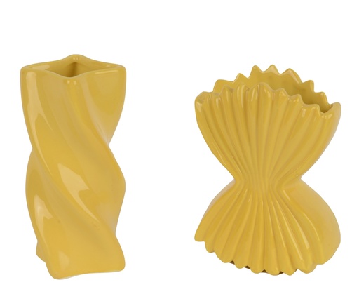 Vase Dolomite gelb