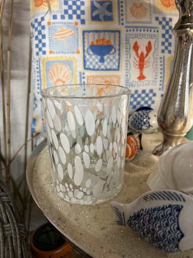 [P0003371] Windlicht Glas modern 12cm