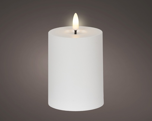 [P0003389] LED Außenkerze mit Flammeneffekt weiß