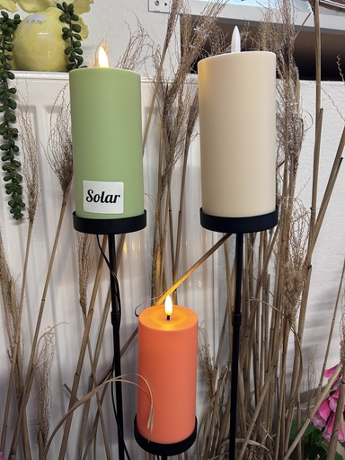Solar Kerze auf Metallstab