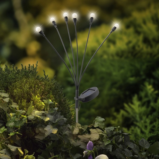 [P0003458] Solar Pflanzenbeleuchtung schwarz Kunststoff