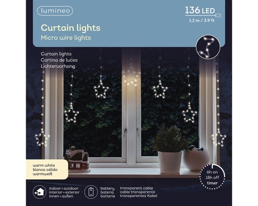 [P0003635] LED Fenstervorhang mit Sternen