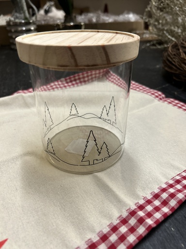 [P0003771] Vorratsdose Glas Baummotiv