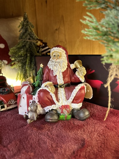 [P0000762] Weihnachtsmann Figur rot