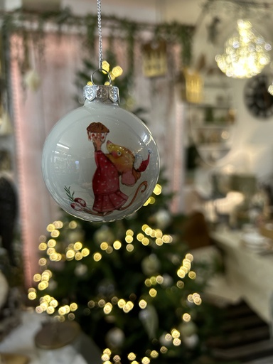 [P0000975] Weihnachtskugel Maus